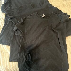 3Pack Gildan Black Short Sleeve Tee